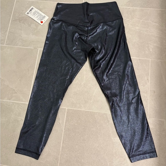 Lululemon Align Rib HR 25’’ Radiate Foil Print Black Night Size 12 - Picture 6 of 11